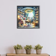 Load image into Gallery viewer, AB Diamond Painting - Full Round - Cozy Study (40*40CM)
