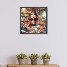 Load image into Gallery viewer, AB Diamond Painting - Full Round - Artistic Creation Girl (40*40CM)
