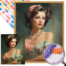 Load image into Gallery viewer, AB Diamond Painting - Full Round - Elegant Classic Beauty (40*50CM)
