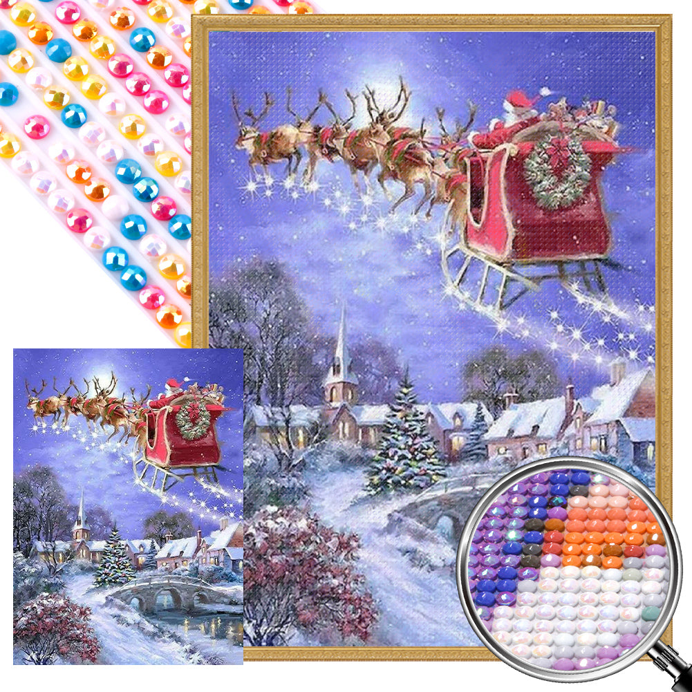 AB Diamond Painting - Full Round - Fantasy Christmas Eve (40*55CM)