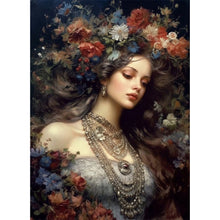 Load image into Gallery viewer, AB Diamond Painting - Full Round - Classic Flower Crown Girl (40*55CM)
