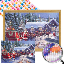Load image into Gallery viewer, AB Diamond Painting - Full Round - Christmas Snow Night (60*40CM)
