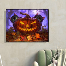 Load image into Gallery viewer, Diamond Painting - Full Square - Halloween Pumpkin Monster (50*40CM)
