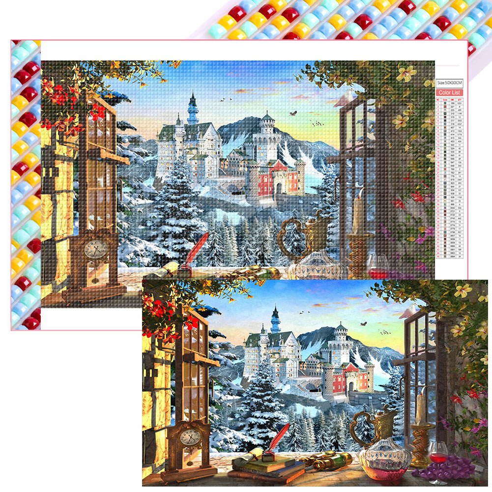 Diamond Painting - Full Square - Castle (50*30CM)