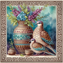 Load image into Gallery viewer, Diamond Painting - Partial Special Shaped - Dove (40*40CM)
