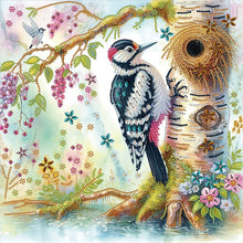 Load image into Gallery viewer, Diamond Painting - Partial Special Shaped - Woodpecker (40*40CM)
