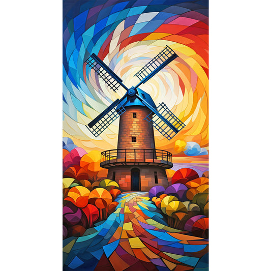 Diamond Painting - Full Round - Windmill tower (40*70CM)