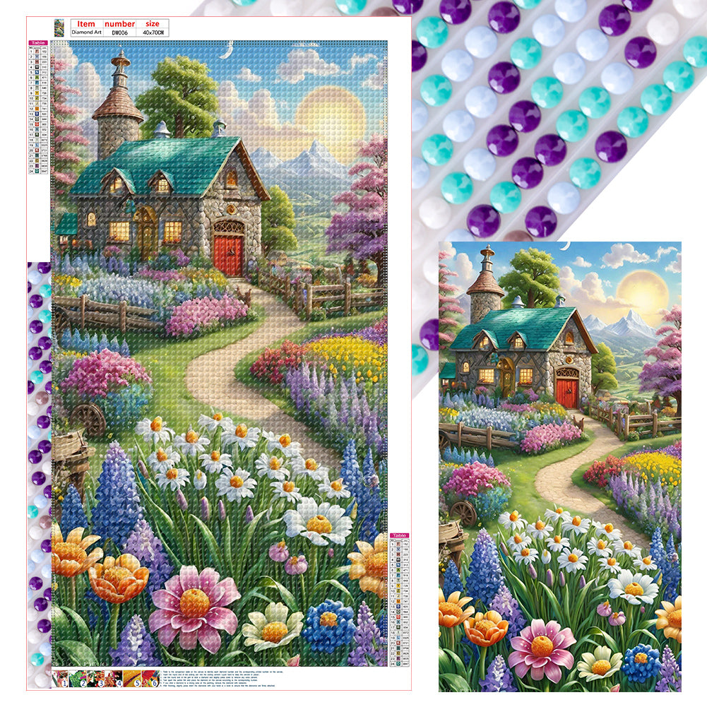 Diamond Painting - Full Round - Quiet villa (40*70CM)