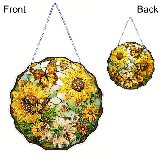 PVC Glass Special Shaped Color Pattern Diamond Painting Hanging Suncatcher