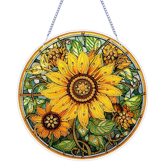 PVC Glass Special Shaped Color Pattern Diamond Painting Hanging Suncatcher