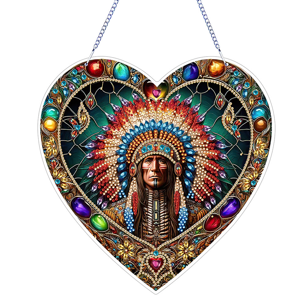 PVC Glass Special Shaped Color Pattern Diamond Painting Hanging Suncatcher