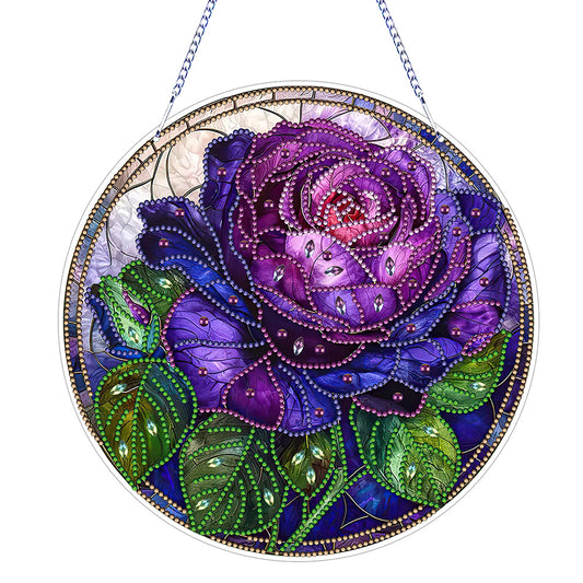 PVC Glass Special Shaped Color Pattern Diamond Painting Hanging Suncatcher