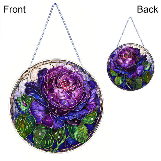 PVC Glass Special Shaped Color Pattern Diamond Painting Hanging Suncatcher