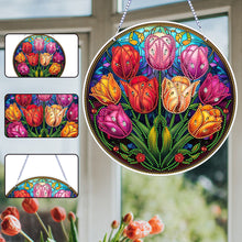Load image into Gallery viewer, PVC Glass Special Shaped Color Pattern Diamond Painting Hanging Suncatcher
