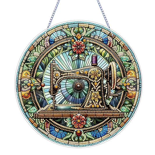 PVC Glass Special Shaped Color Pattern Diamond Painting Hanging Suncatcher