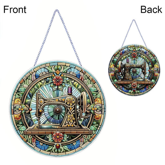 PVC Glass Special Shaped Color Pattern Diamond Painting Hanging Suncatcher