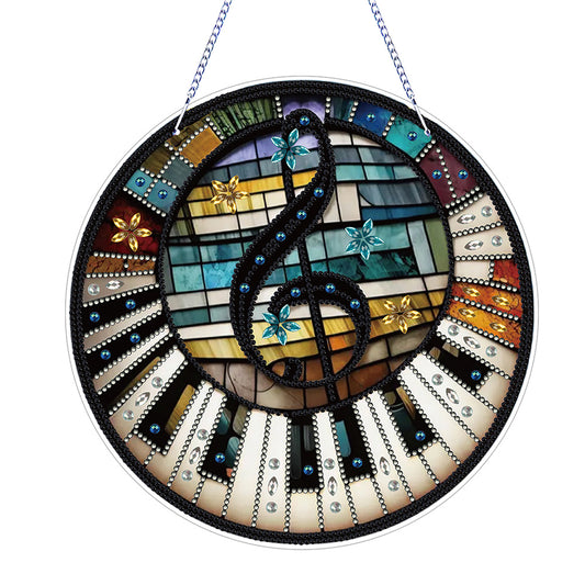 PVC Glass Special Shaped Color Pattern Diamond Painting Hanging Suncatcher