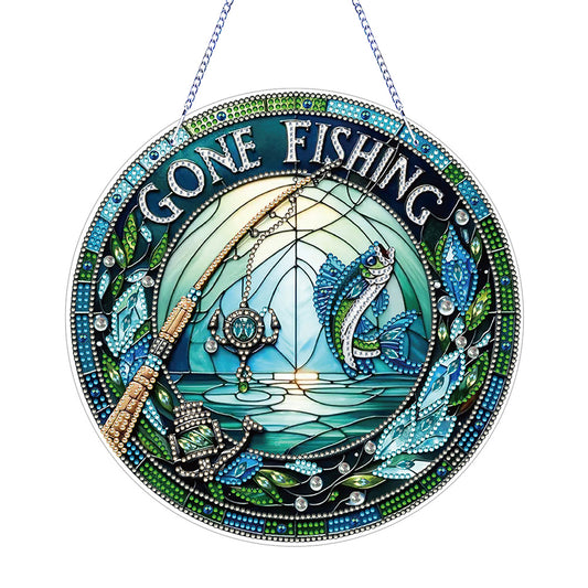 PVC Glass Special Shaped Color Pattern Diamond Painting Hanging Suncatcher