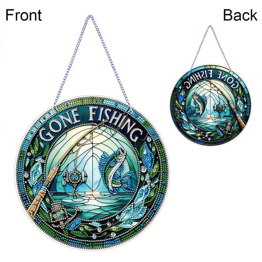 PVC Glass Special Shaped Color Pattern Diamond Painting Hanging Suncatcher