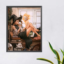 Load image into Gallery viewer, Diamond Painting - Full Round - Little witch (40*50CM)

