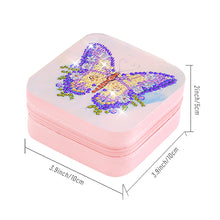 Load image into Gallery viewer, PU Special Shaped Butterfly Diamond Painting Jewelry Display Box for Women Girls
