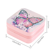 Load image into Gallery viewer, PU Special Shaped Butterfly Diamond Painting Jewelry Display Box for Women Girls
