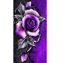 Load image into Gallery viewer, Diamond Painting - Full Round - Purple rose (45*85CM)
