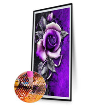 Load image into Gallery viewer, Diamond Painting - Full Round - Purple rose (45*85CM)
