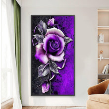 Load image into Gallery viewer, Diamond Painting - Full Round - Purple rose (45*85CM)
