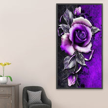 Load image into Gallery viewer, Diamond Painting - Full Round - Purple rose (45*85CM)
