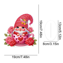 Load image into Gallery viewer, Acrylic Special Shaped Gnome Diamond Painting Desktop Ornaments Kit for Beginner
