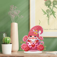 Load image into Gallery viewer, Acrylic Special Shaped Gnome Diamond Painting Desktop Ornaments Kit for Beginner
