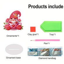 Load image into Gallery viewer, Acrylic Special Shaped Gnome Diamond Painting Desktop Ornaments Kit for Beginner
