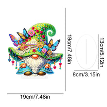 Load image into Gallery viewer, Acrylic Special Shaped Gnome Diamond Painting Desktop Ornaments Kit for Beginner
