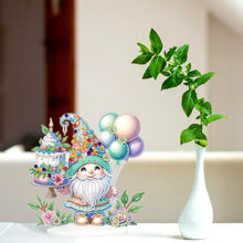 Load image into Gallery viewer, Acrylic Special Shaped Gnome Diamond Painting Desktop Ornaments Kit for Beginner

