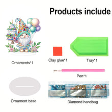 Load image into Gallery viewer, Acrylic Special Shaped Gnome Diamond Painting Desktop Ornaments Kit for Beginner
