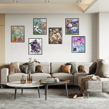 Load image into Gallery viewer, 6pcs Round Diamond Painting Set - Flower butterfly (30*40CM)
