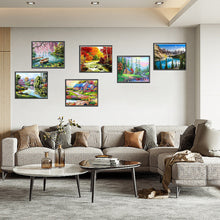 Load image into Gallery viewer, 6pcs Round Diamond Painting Set - Beautiful scenery (40*30CM)
