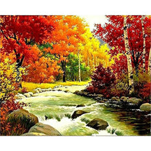 Load image into Gallery viewer, 6pcs Round Diamond Painting Set - Beautiful scenery (40*30CM)

