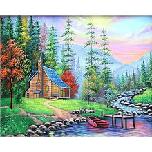 Load image into Gallery viewer, 6pcs Round Diamond Painting Set - Beautiful scenery (40*30CM)
