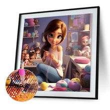 Load image into Gallery viewer, Diamond Painting - Full Round - Handicraft girl (30*30CM)
