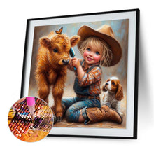 Load image into Gallery viewer, Diamond Painting - Full Round - Cowboy girl (30*30CM)
