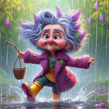 Load image into Gallery viewer, Diamond Painting - Full Round - Funny old lady (30*30CM)
