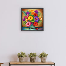 Load image into Gallery viewer, Diamond Painting - Full Round - Vase bouquet (30*30CM)
