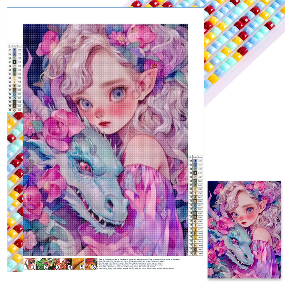 Diamond Painting - Full Square - Pet girl (30*40CM)