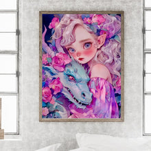 Load image into Gallery viewer, Diamond Painting - Full Square - Pet girl (30*40CM)
