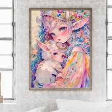 Load image into Gallery viewer, Diamond Painting - Full Square - Pet girl (30*40CM)
