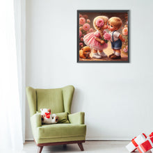 Load image into Gallery viewer, Diamond Painting - Full Round - Kissing boy and girl (40*40CM)
