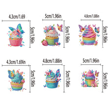 Load image into Gallery viewer, 6Pcs Cupcake Acrylic Diamond Painting Sticky Clips for Poster Photo Light
