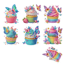 Load image into Gallery viewer, 6Pcs Cupcake Acrylic Diamond Painting Sticky Clips for Poster Photo Light
